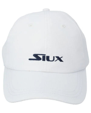 White cap with 'STIUX' logo on a white background