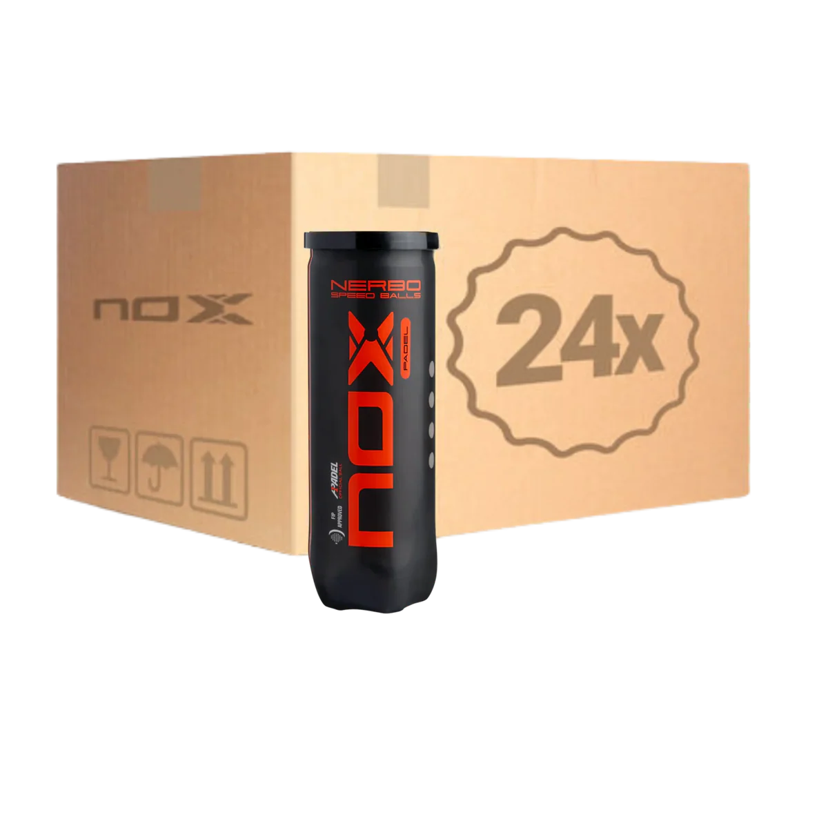 Nox Nerbo Padel Balls Box (24 Tubes)